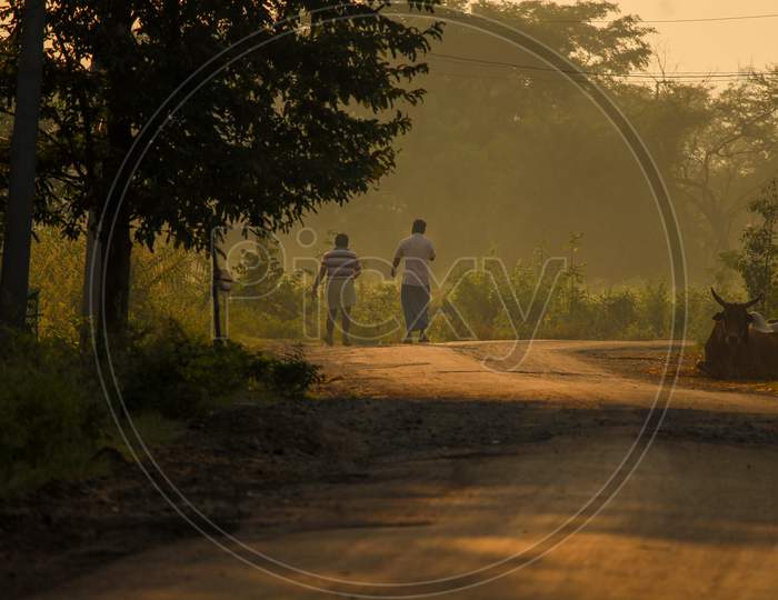 Early morning Village scenes