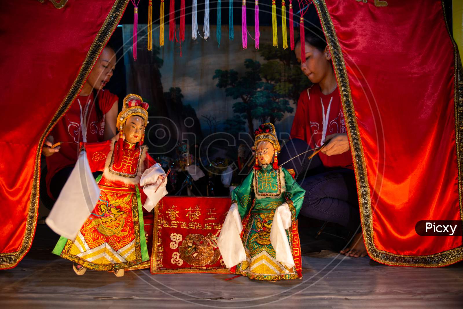 Teochew Puppet Show During Temple Celebration