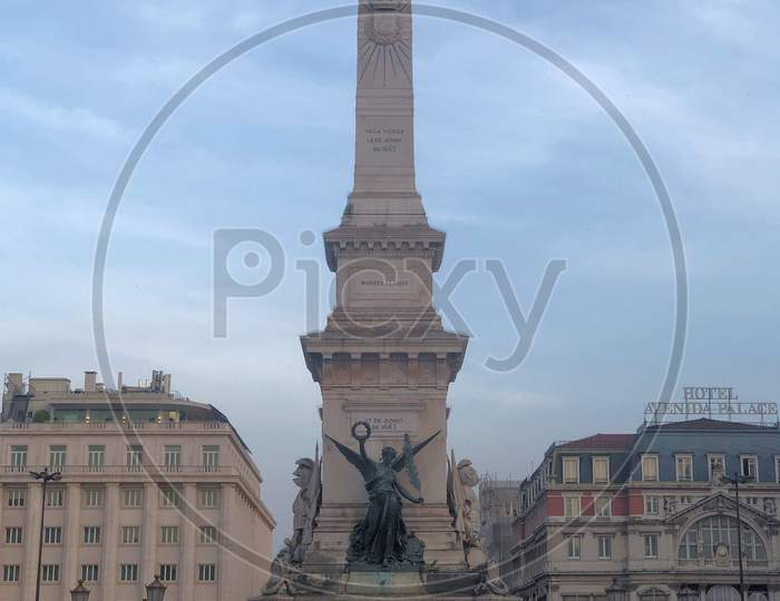 Monument in Lisbon in Portugal 26.3.2019