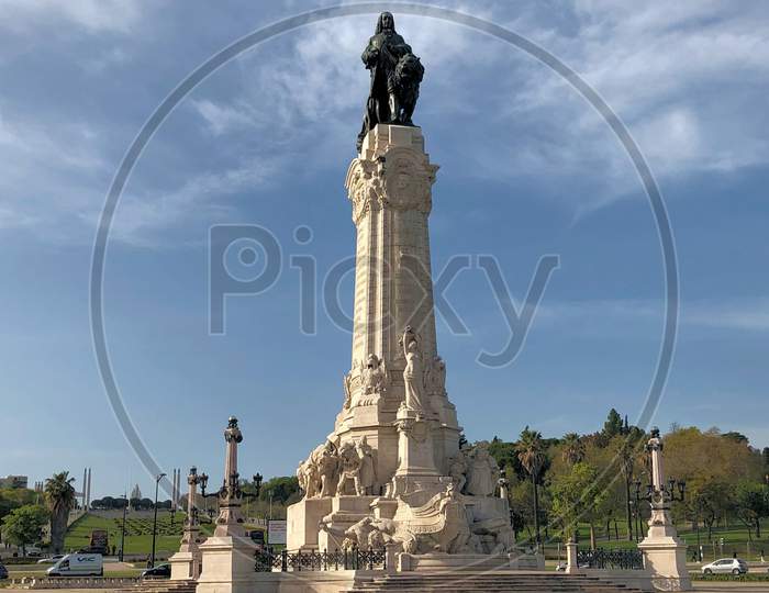 Monument in Lisbon in Portugal 26.3.2019
