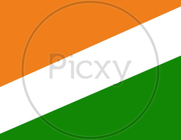 Orange and green pattern background, indian flag