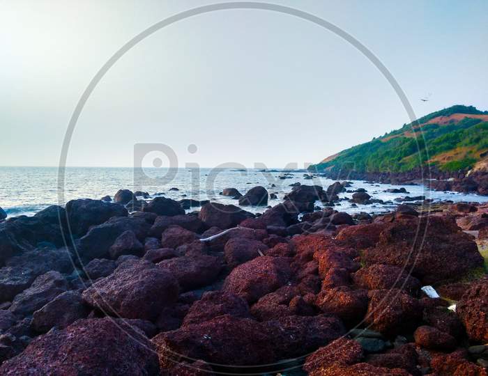 Anjuna Beach view in Goa