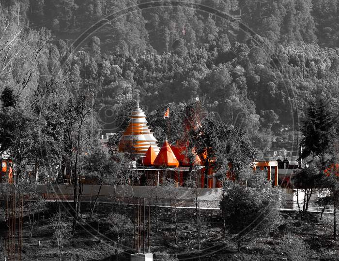 Temple in orange