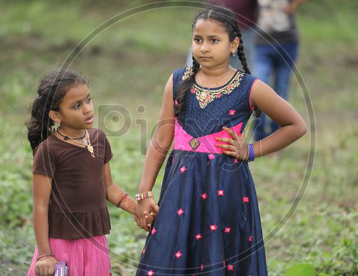 Poor Indian Young Girls Hyderabad India