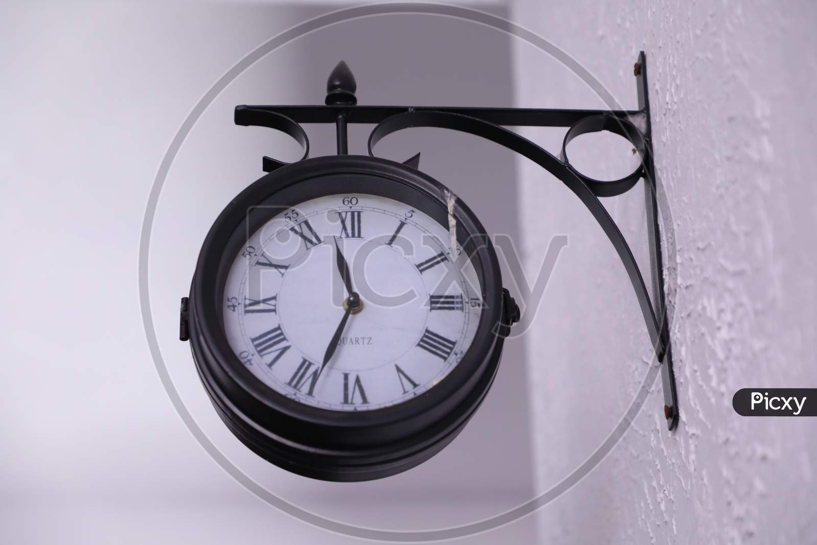 Vintage Large wall clock in home