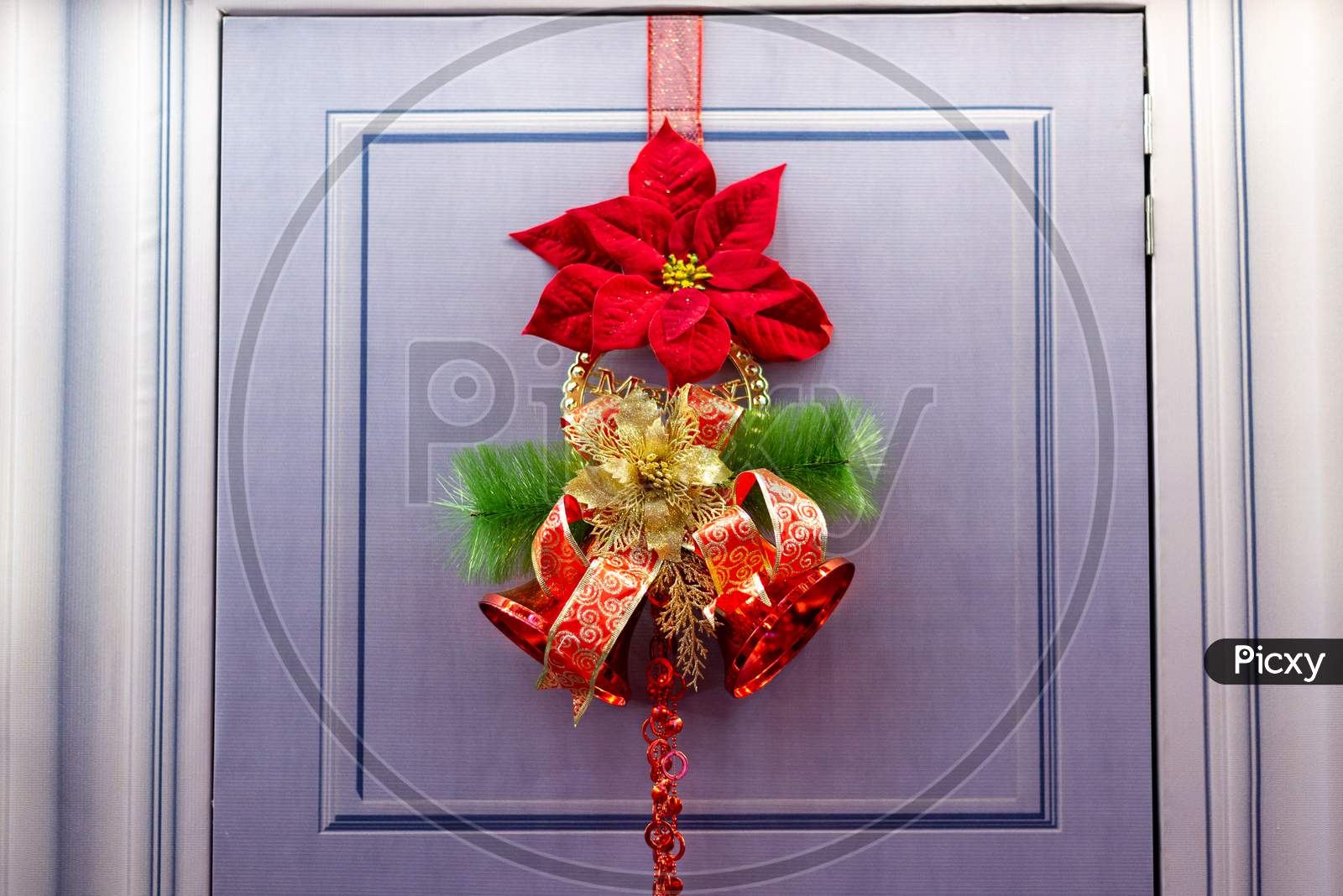 Beautiful Christmas Ornament Flower, Jingle Bell
