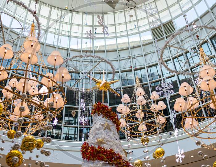 Christmas Tree Decoration In Mall