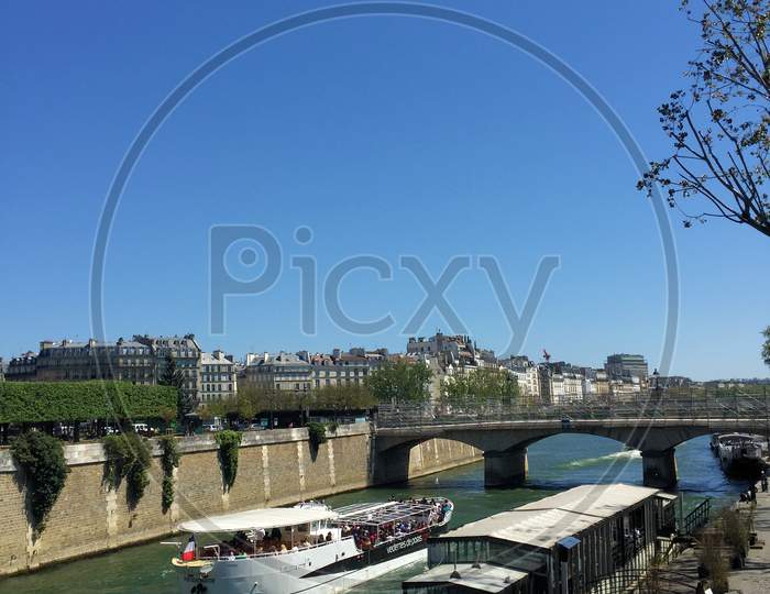 Seine river in Paris in France 5.5.2016