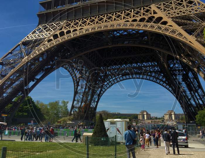 Eiffel tower in Paris in France 5.5.2016