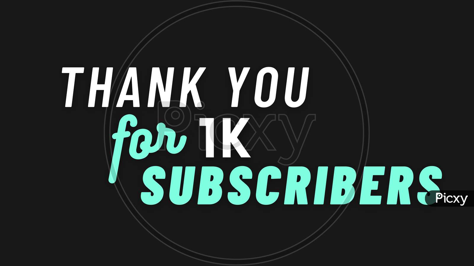 Thank you for 1k Subscribers Design