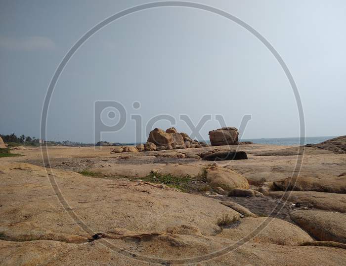 Kurumpanai beach in Tamilnadu seascape view