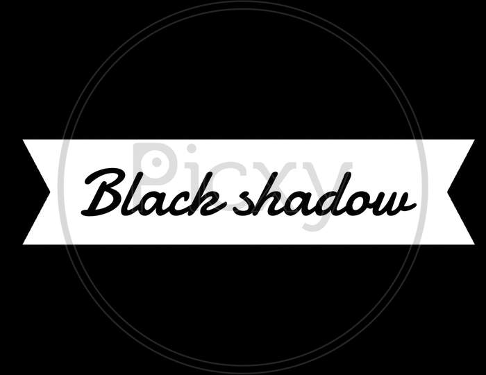 Black shadow design stylish text