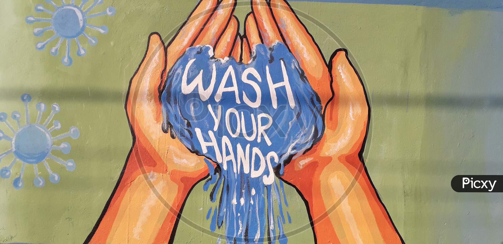 wash your hands painting