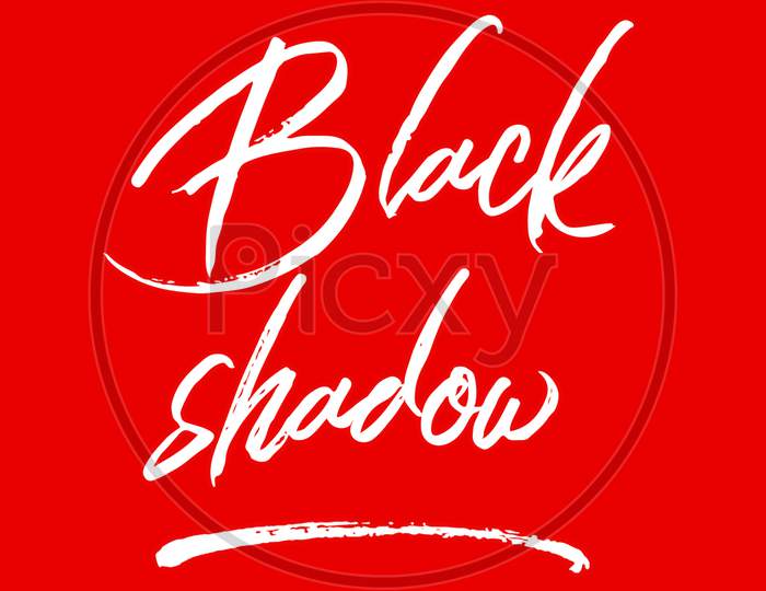 Black shadow design stylish text