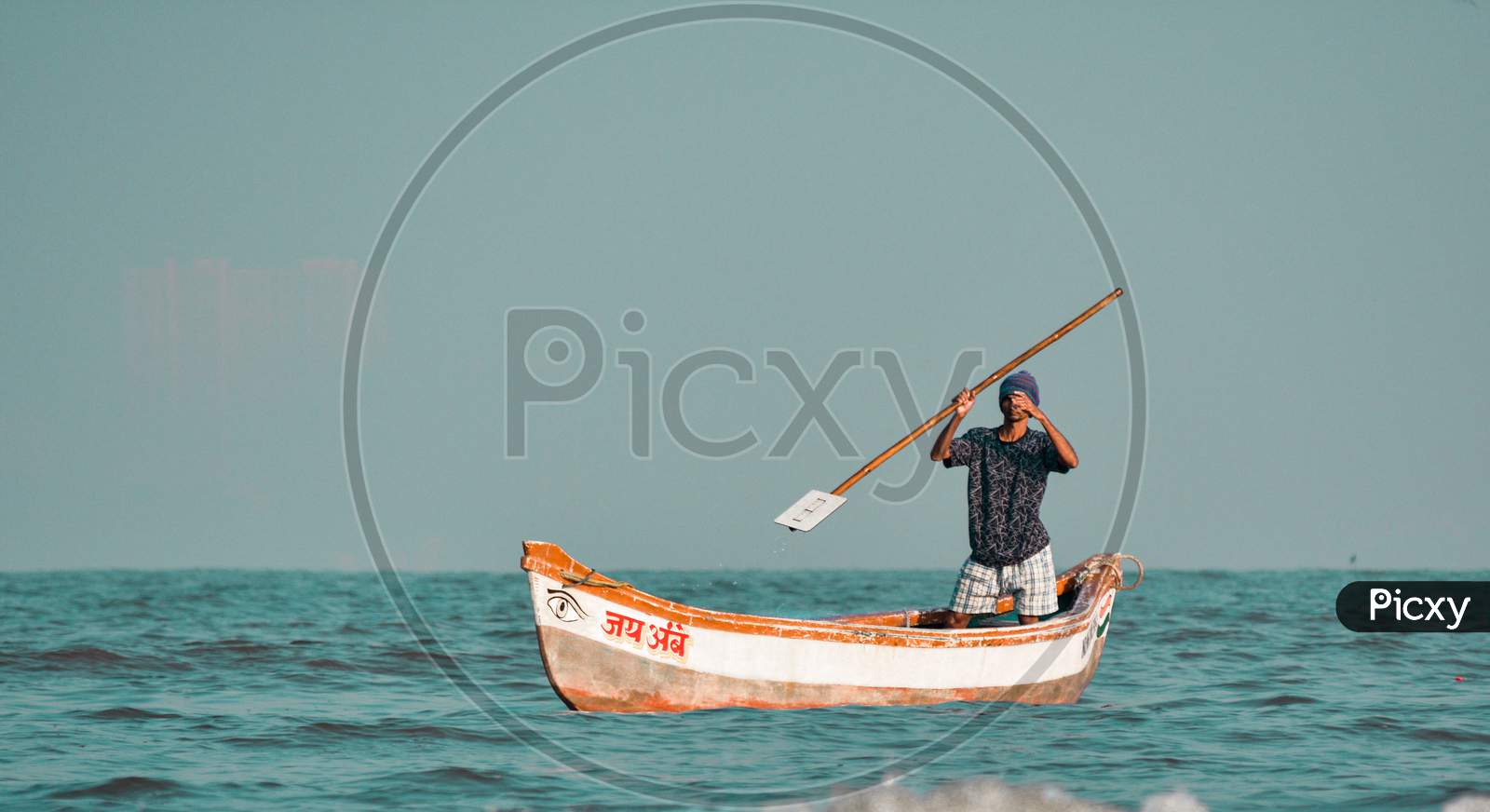 Fishermen at Juhu beach mumbai