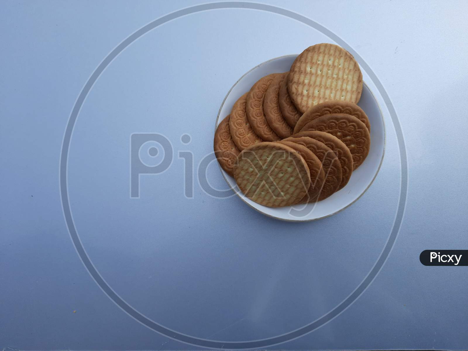 Biscuit on plate in White Background,  Biscuit image, SelectiveFocus