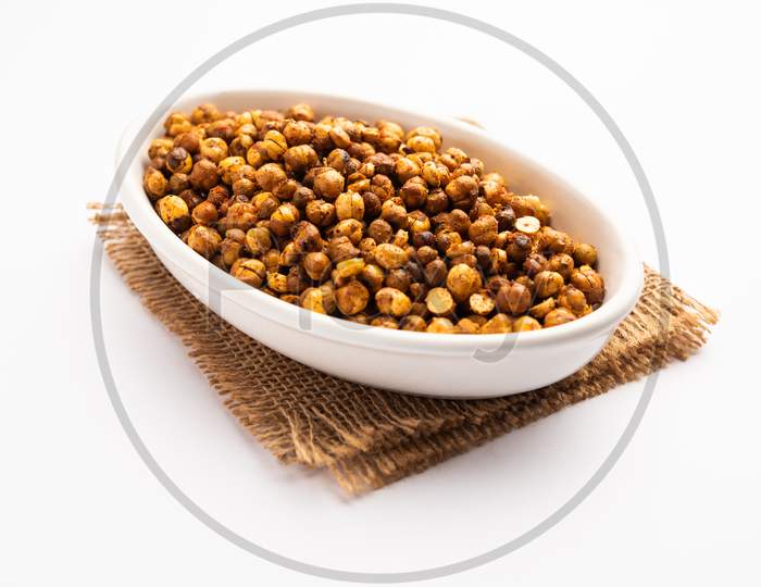 Fried Chickpeas Or Futana Or Chana Is A Spicy And Salty Crispy Snack From India