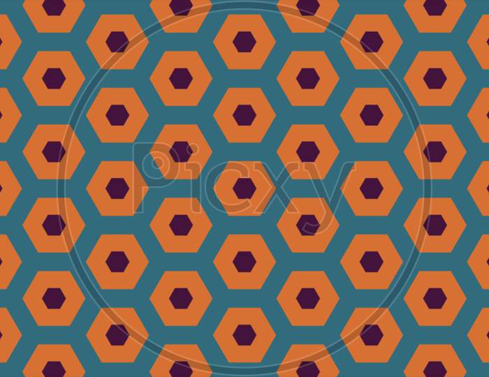 Illustration Abstract Hexagon Background.