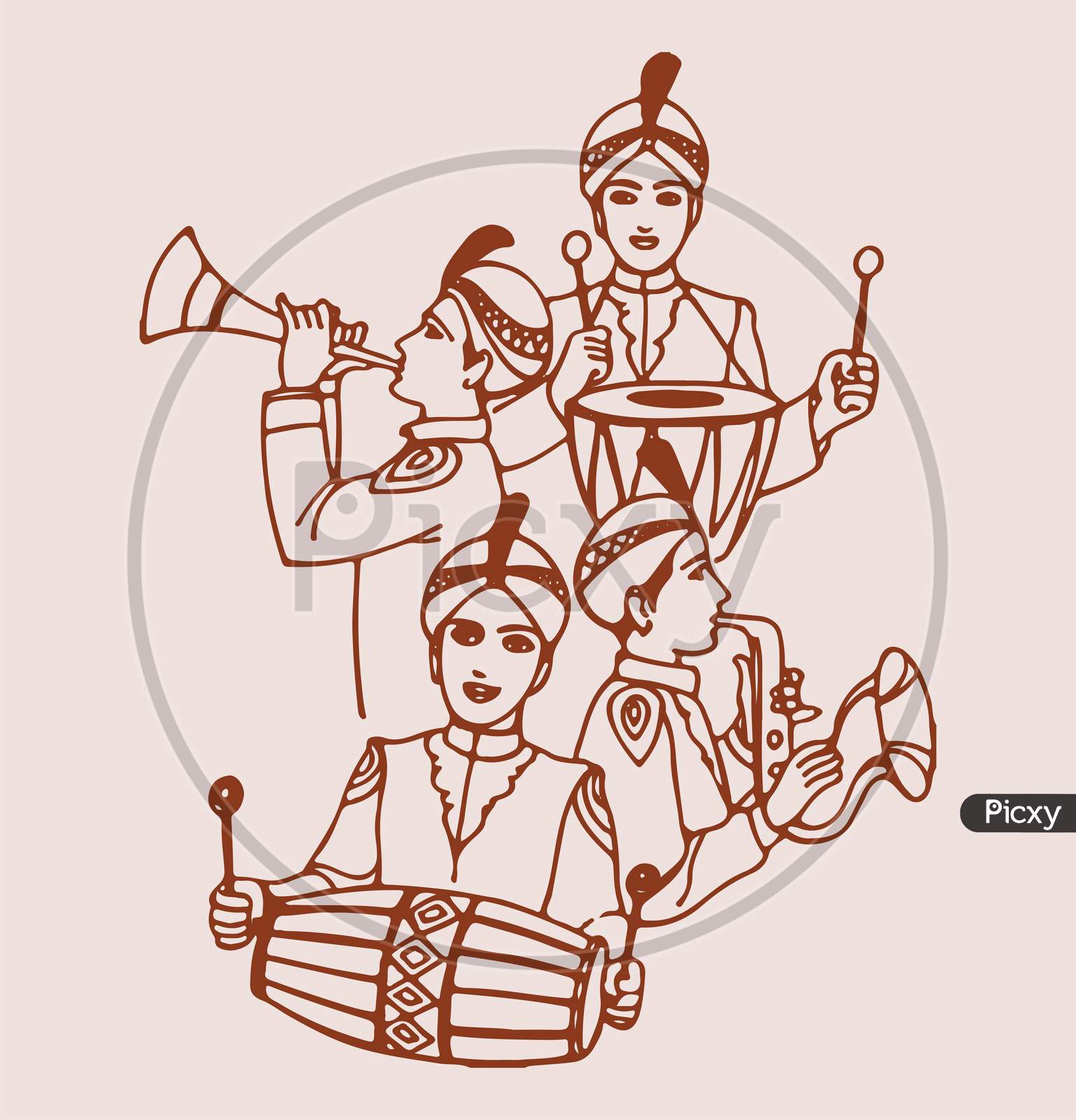 Day 4- Knot (have a shitty sketch of a traditional indian wedding i swear i  can do better its just been a long day im tired) : r/Inktober