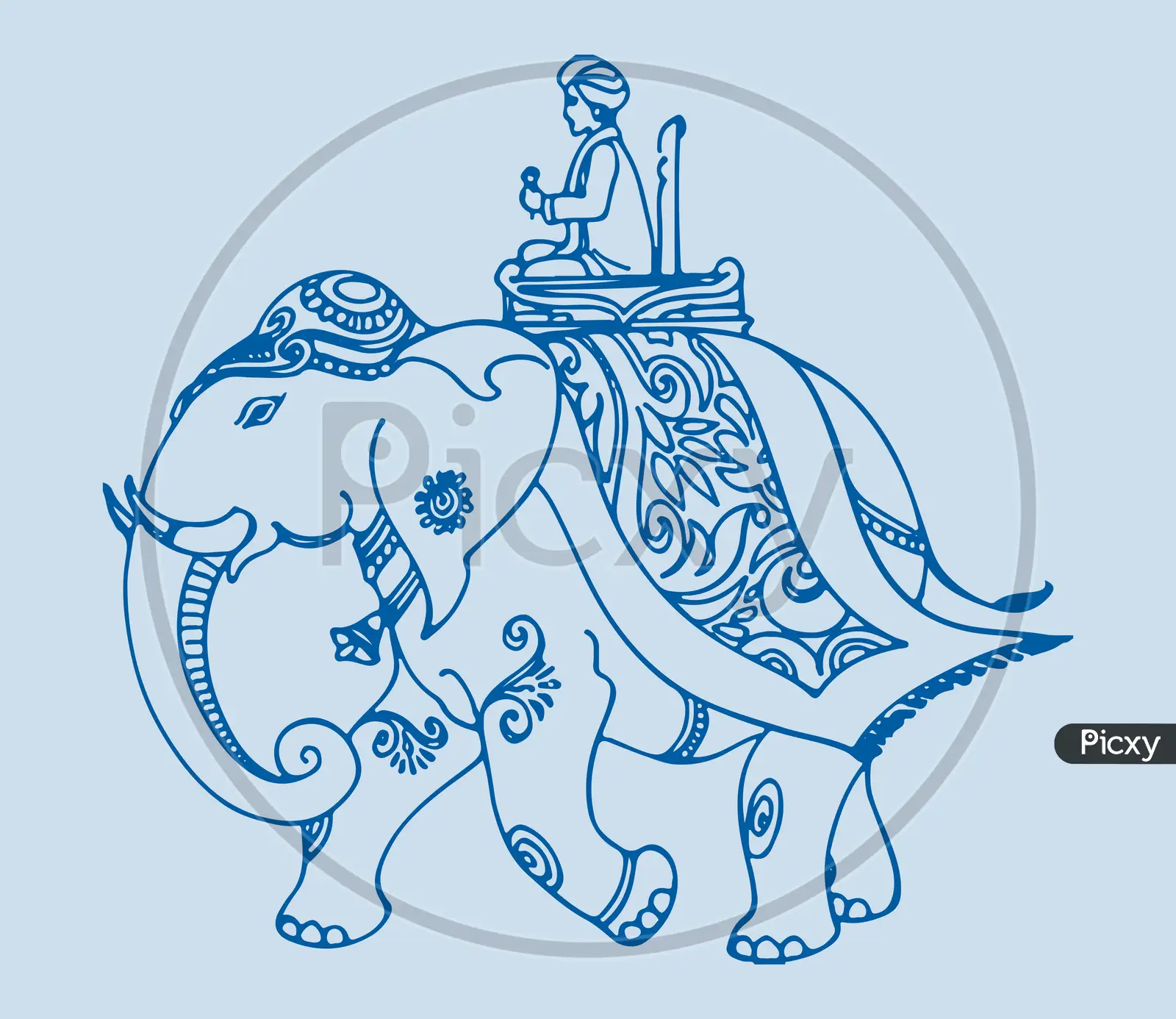 dasara elephant clipart pics