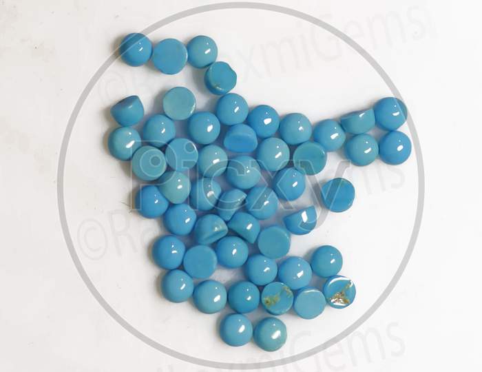 Natural Turquoise Round Cabochon