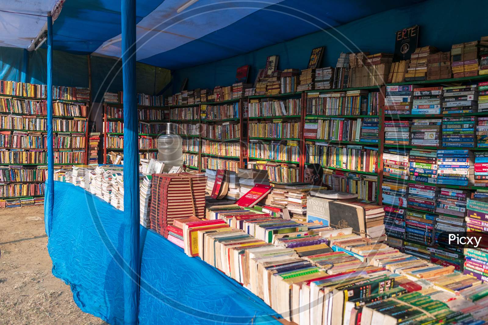 Image Of The Bookstall In A Book Fair