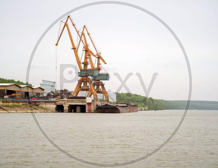 Harbour Cranes For Loading Cargo Ships