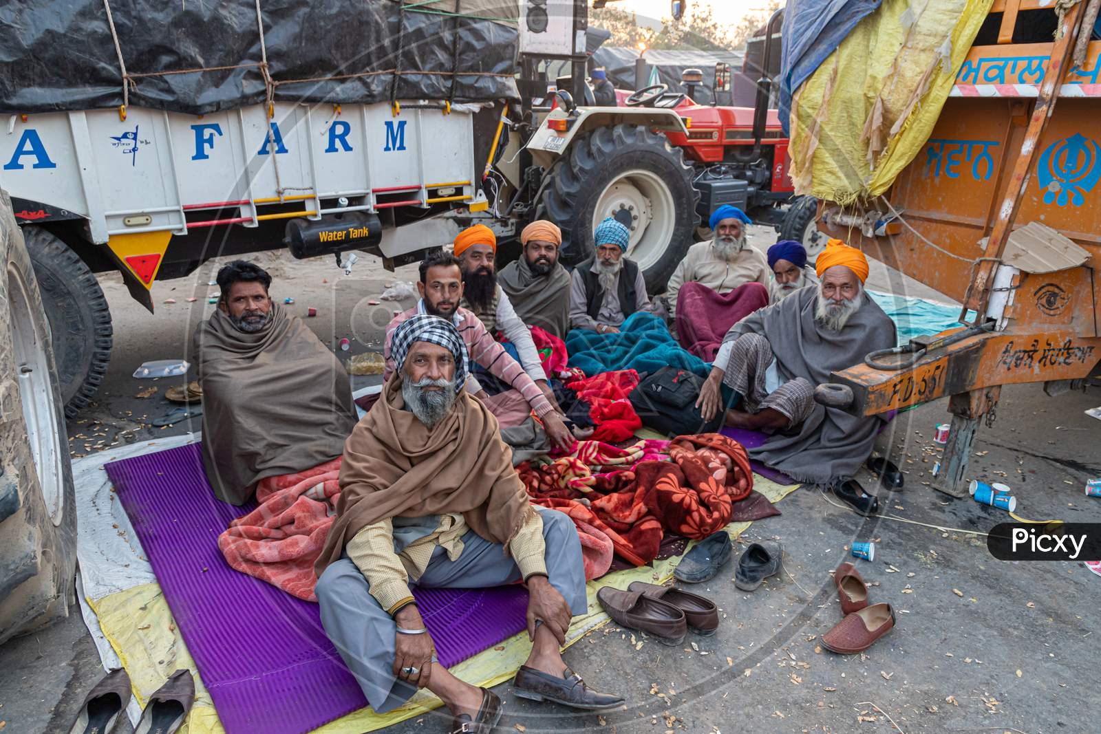 Farmers Are Protesting Against The New Farm Law In India.
