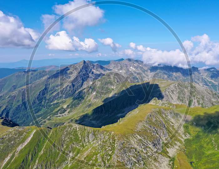 Summer Alpine Area In Romanian Carpathians