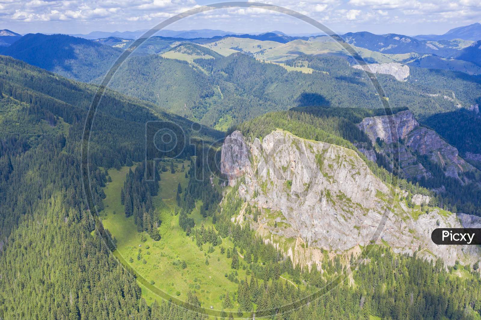 Aerial View Of Green Mountain