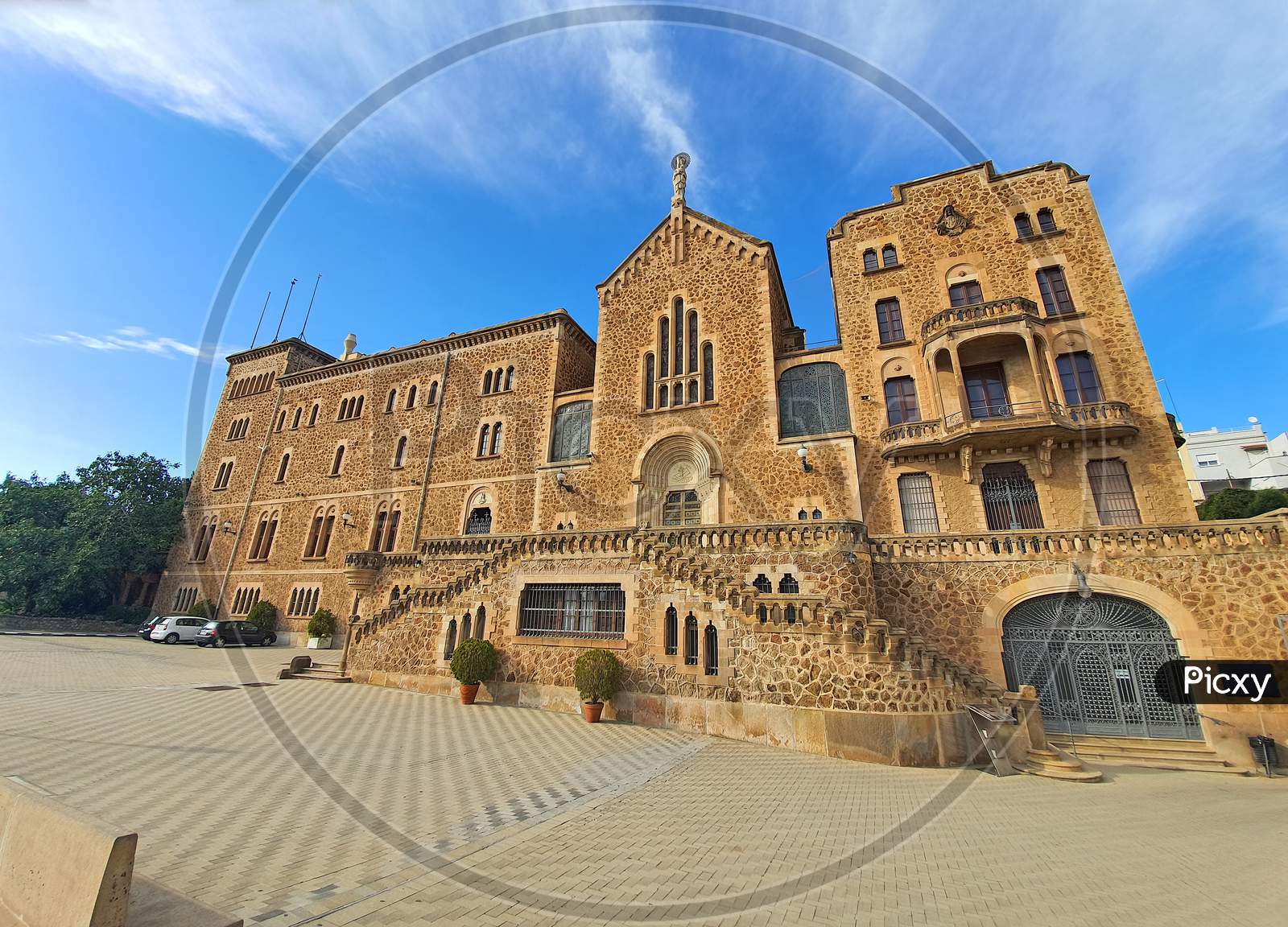 Romanesque Building In Barcelona
