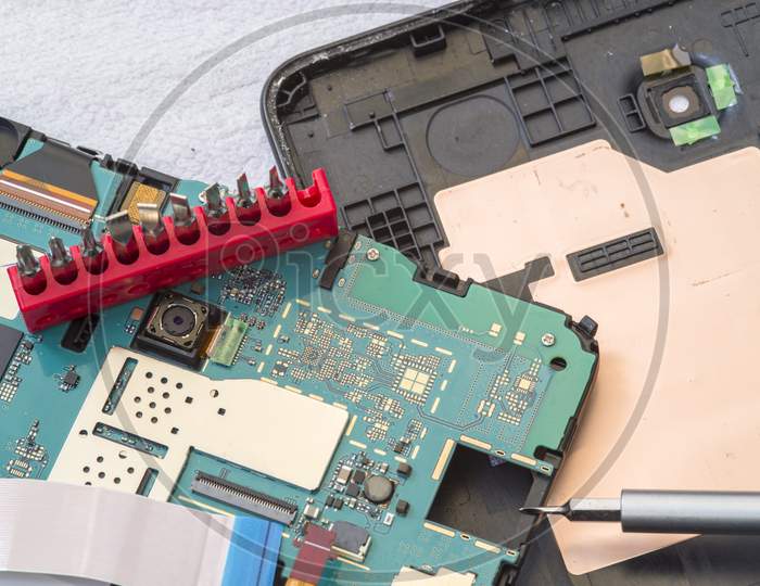 Disassembled Tablet Device