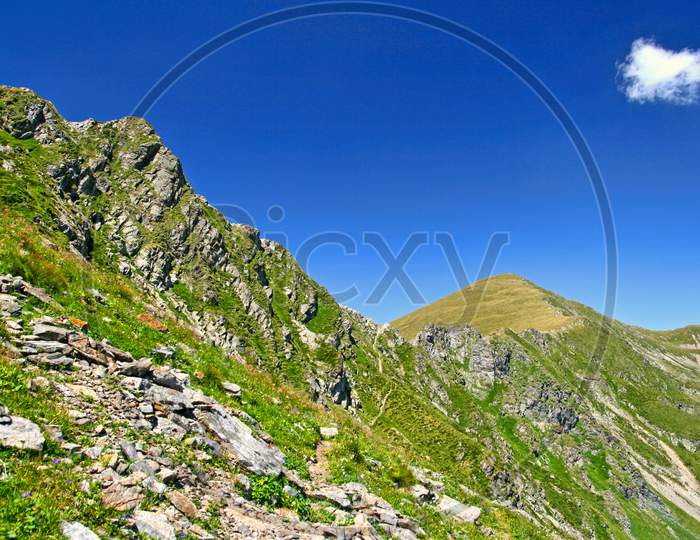 Summer Mountain Crest In Fagaras Mountains