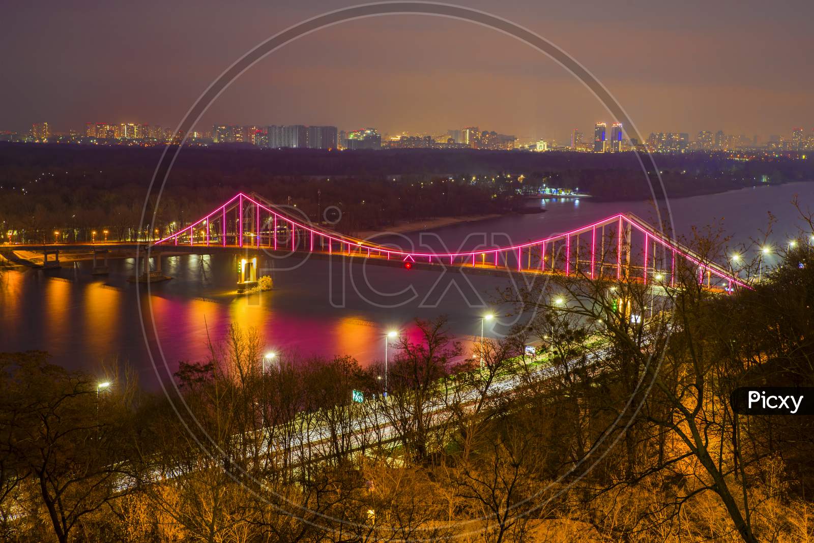 Colorful Night In Kiev