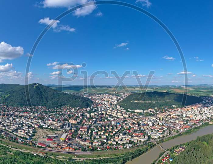 Green City Panorama Viewed From Above