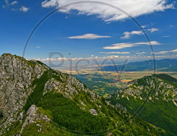 Summer Landscape From Mountain Top