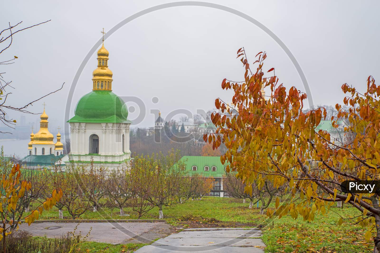 Autumn Scene In Kiev, Great Lavra
