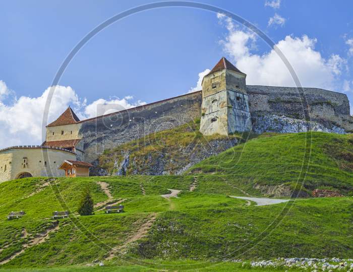 Rasnov Medieval Fortress In Transylvania