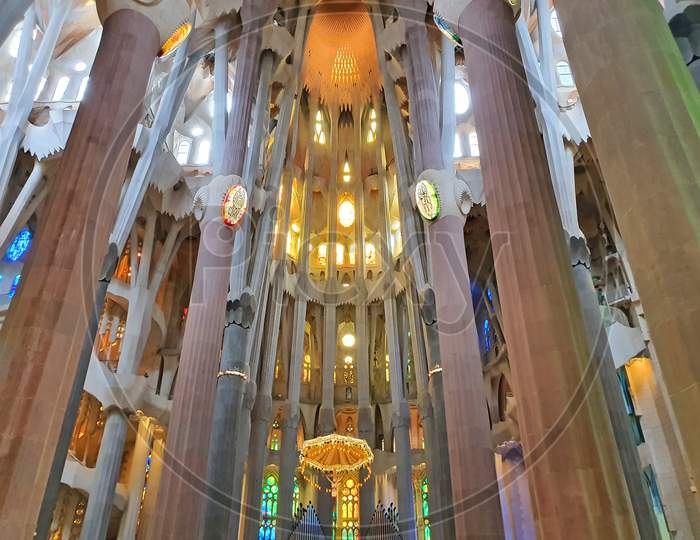 Sagrada Familia Interior Details