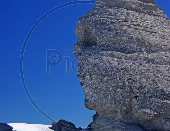 Rock Formation Like A Human Face
