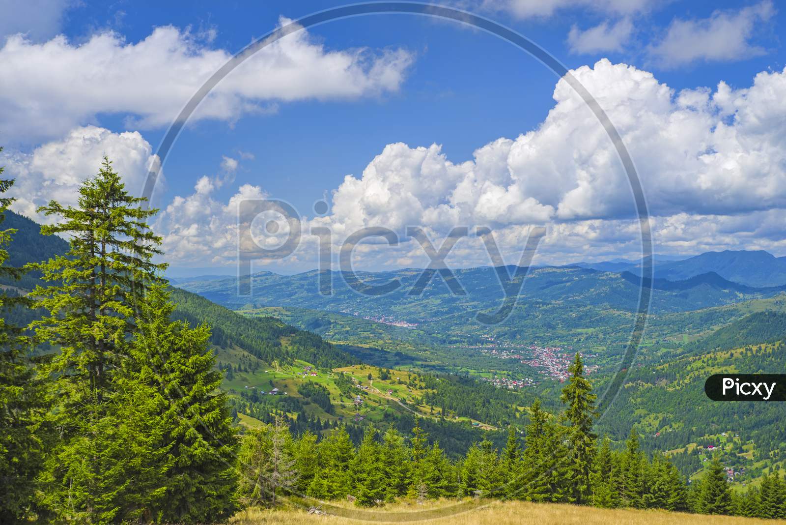 Mountain Summer Landscape In Romania
