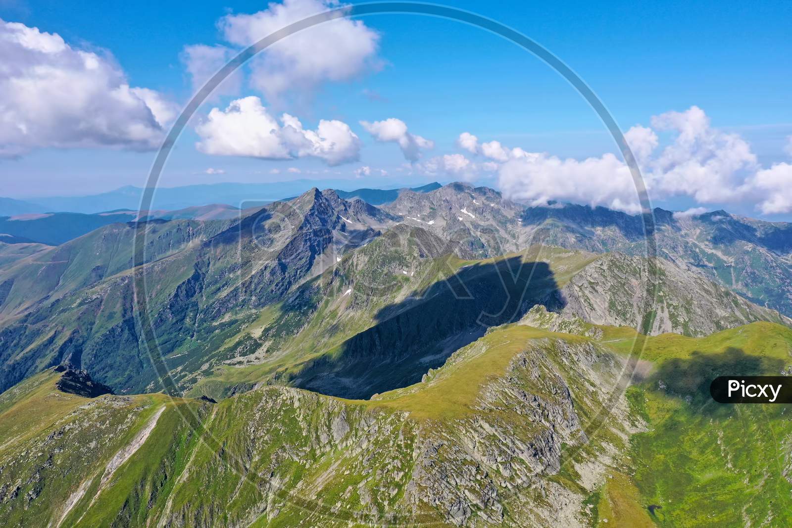 Summer Alpine Area In Romanian Carpathians