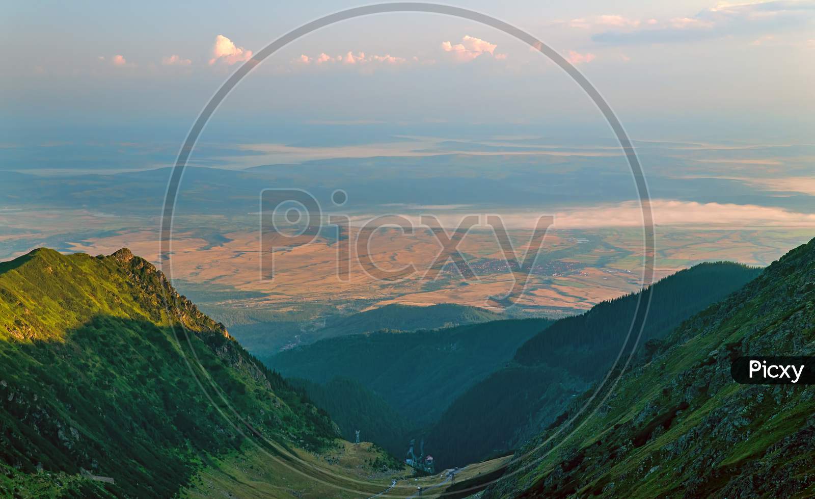 Beautiful Summer Landscape From Mountain Top