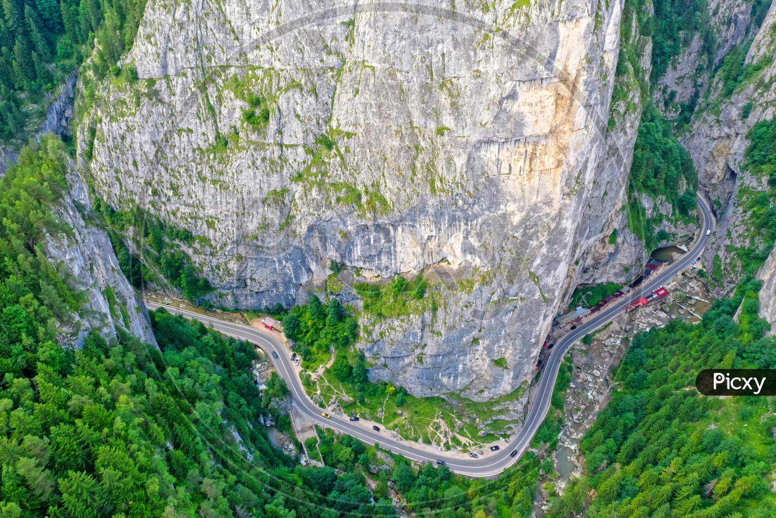 Valley Mountain Road From Above