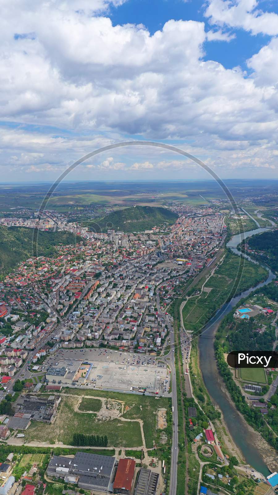 Mountain City, Aerial Landscape
