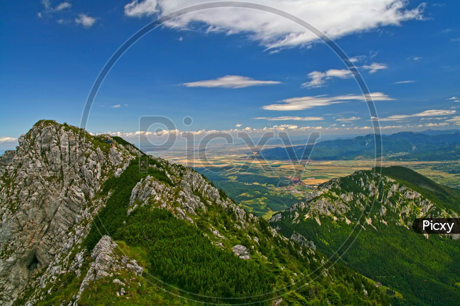 Summer Landscape From Mountain Top