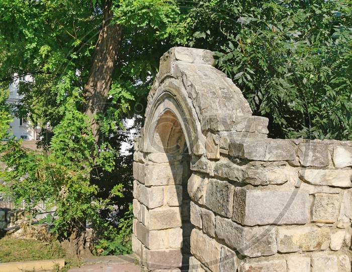 Stone Gate From Medieval Royal Court