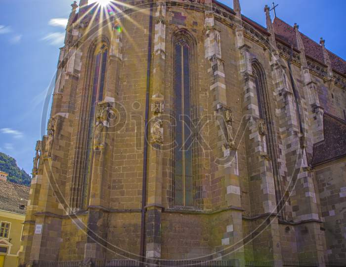 Sunshine Over Ancient Saxon Church