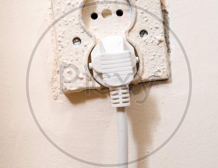 Old Power Socket With Cable