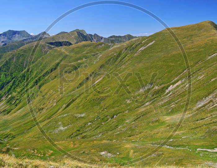 Summer Carpathians Landscape Alpine Area